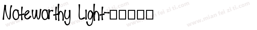 Noteworthy Light字体转换